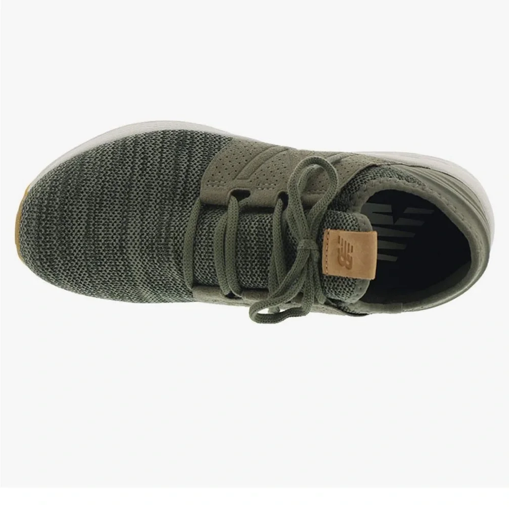Men’s New Balance Fresh Foam Cruz v2 Knit Military Foliage Green Running Shoes - Picture 3 of 13